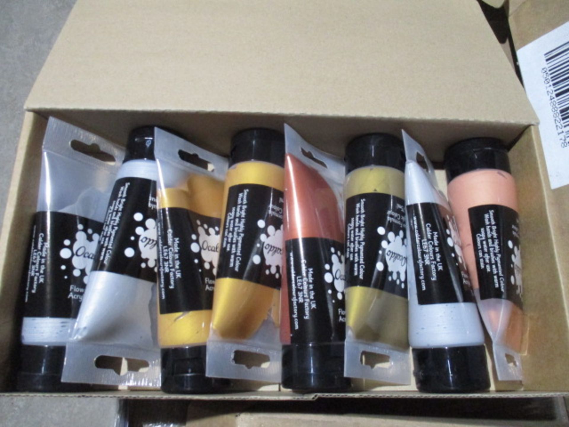 500 x Brand New Tubes Acrylic Paints | Assorted Colours | RRP £1.99 each