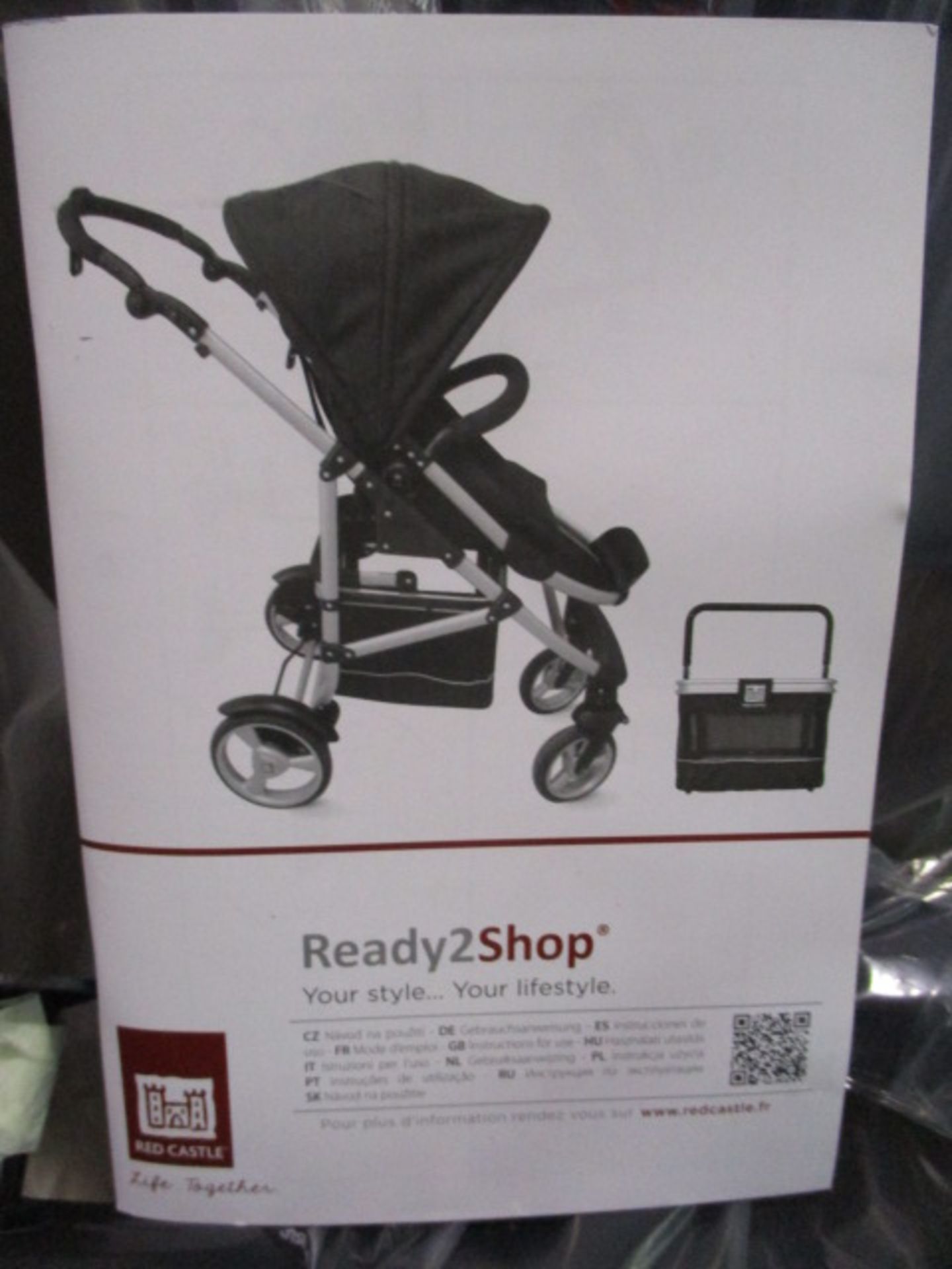 Brand New Red Castle Stroller Pram w/ Storage Box Underneath