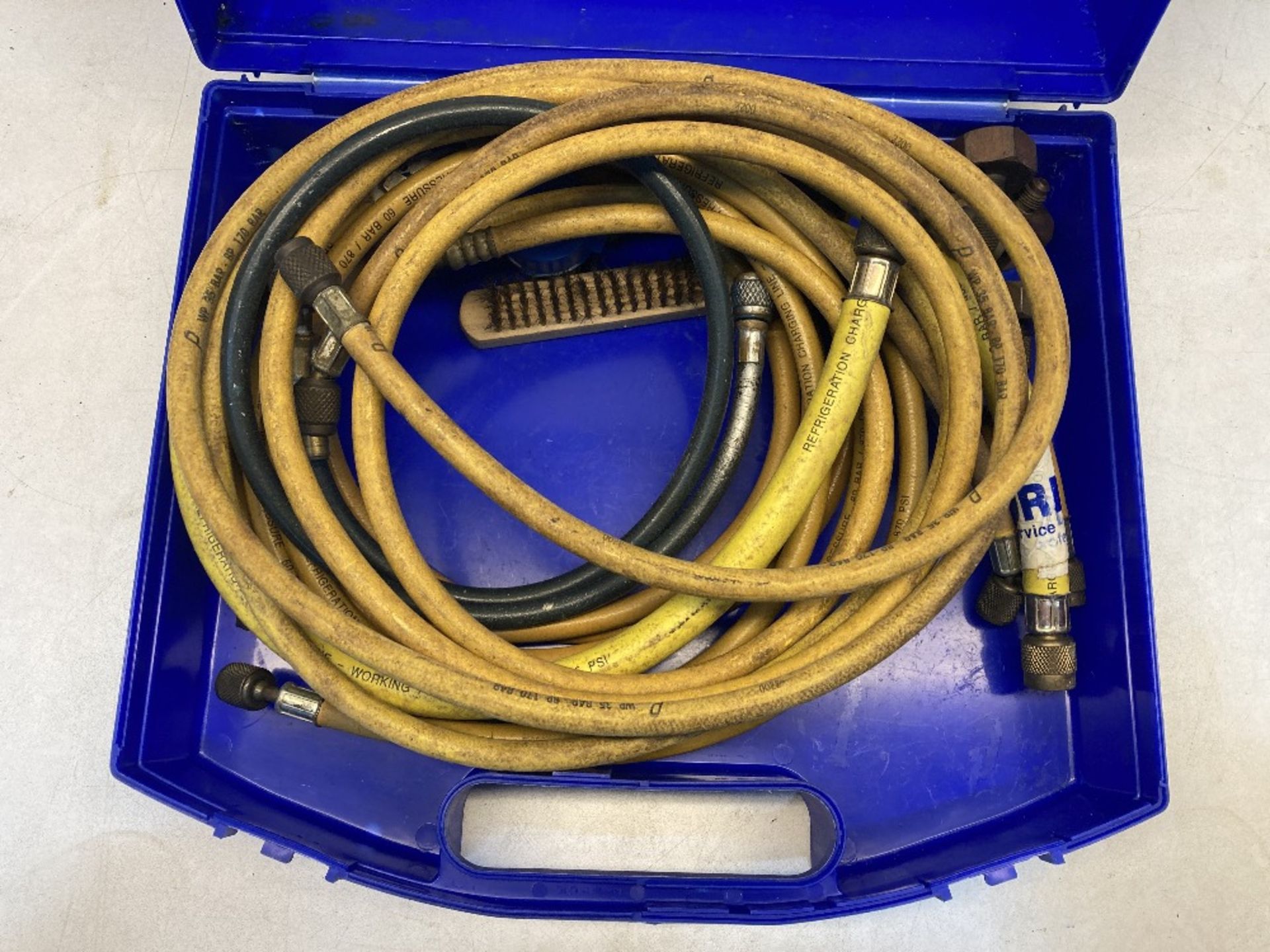 Hardcase Containing Refrigeration Charging Lines & Misc. Components - Image 2 of 4