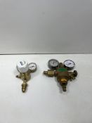 3 x Various Gas Mixers W/ Pressure Gauges