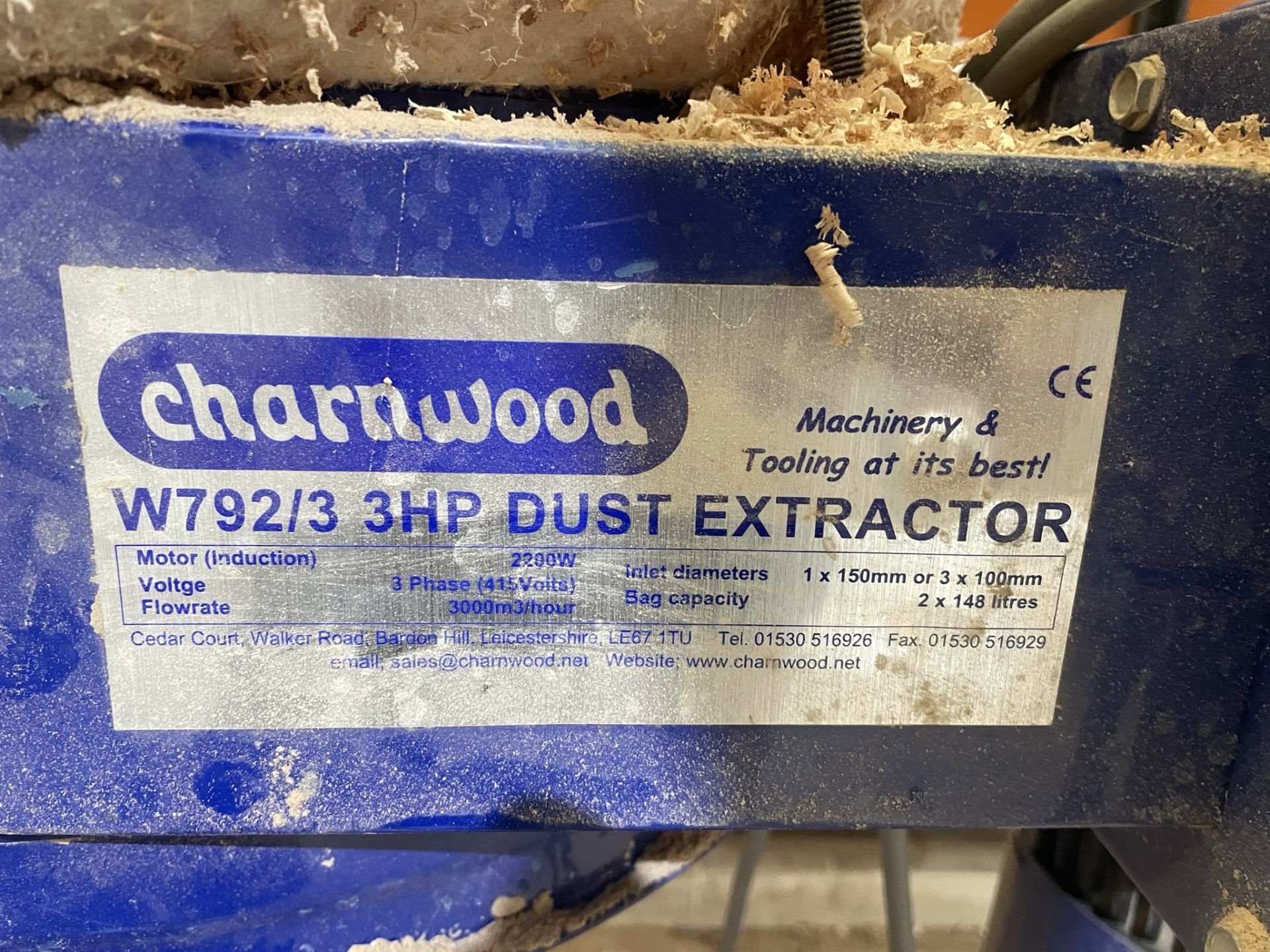 Charnwood W792/3 Professional Double Bag Dust Extractor - Image 5 of 6