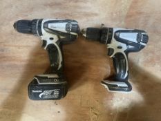 2 x Makita BHP456 Cordless Drills | ** MISSING BATTERY **