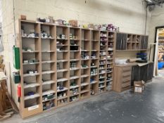 Quantity of Hardware Fixings - As Pictured w/ Shelving & Storage Unit