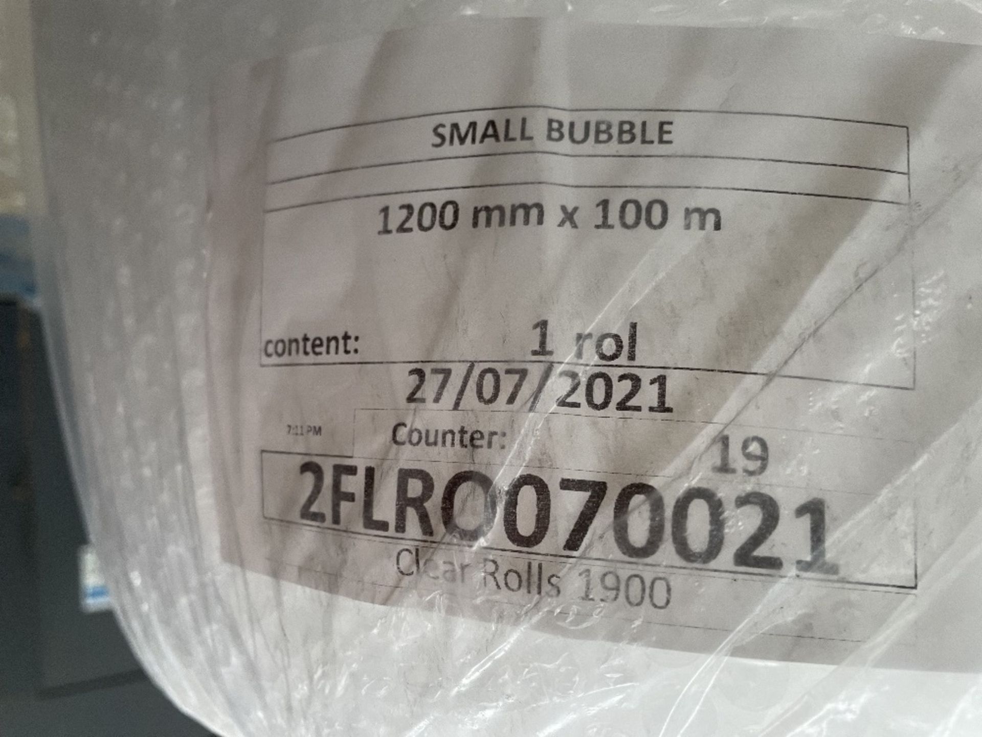 5 x Unopened Rolls of Small Bubble Wrap | 1200mm x 100m - Image 3 of 3