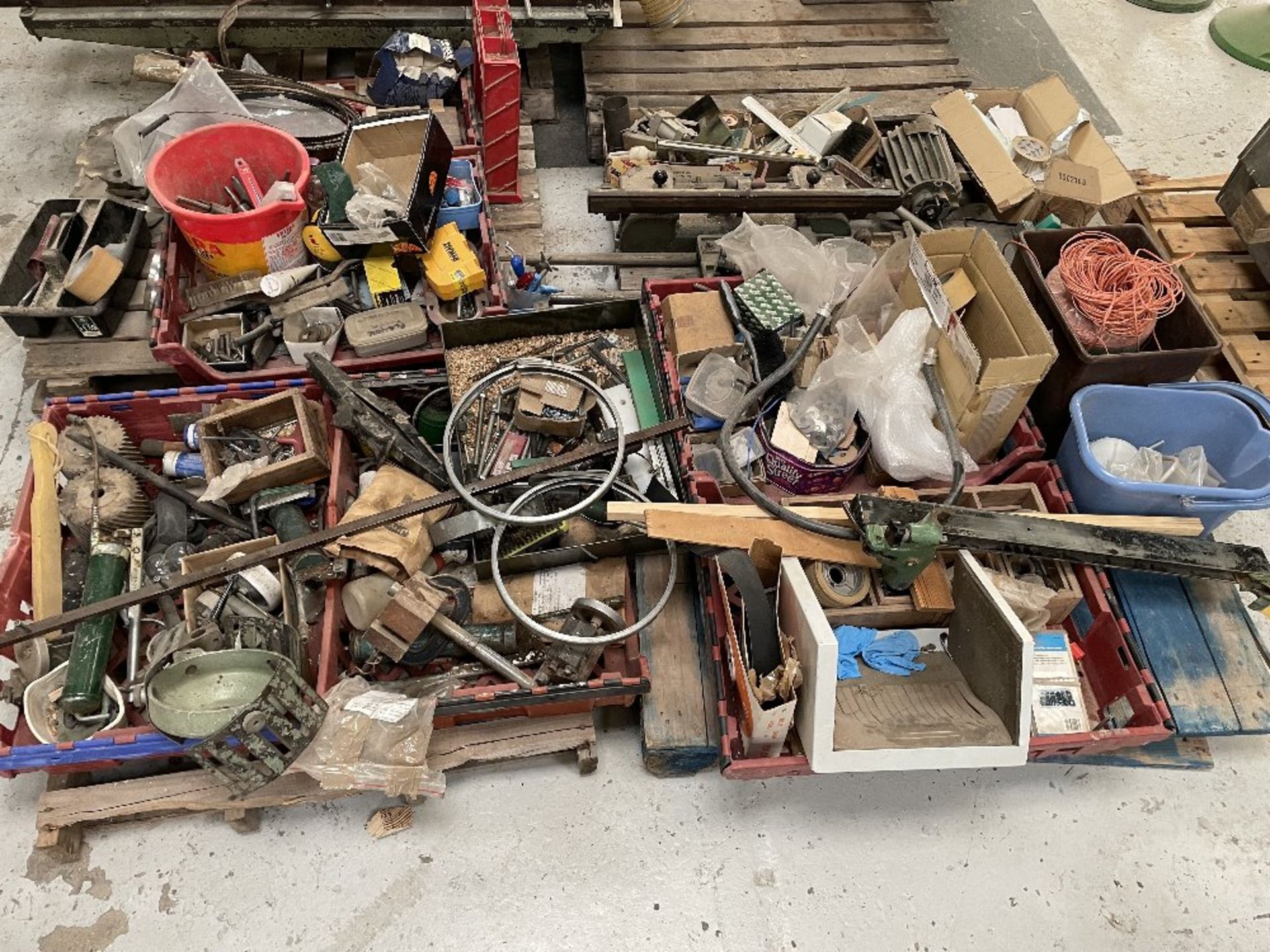 4 x Pallets of Various Machinery Parts, Tooling & Fixings | As Pictured