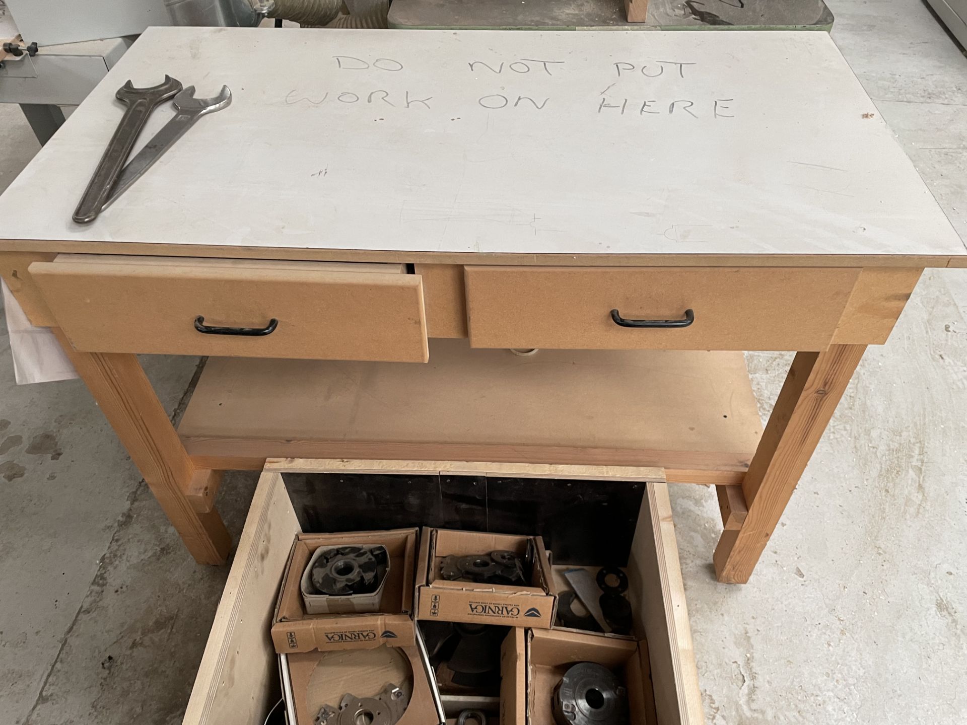 2 Drawer Workbench w/ Tooling | As Pictured - Image 7 of 7