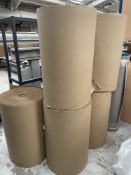 5 x 900mm Corrugated Cardboard Paper Rolls | Assumed 75m Each