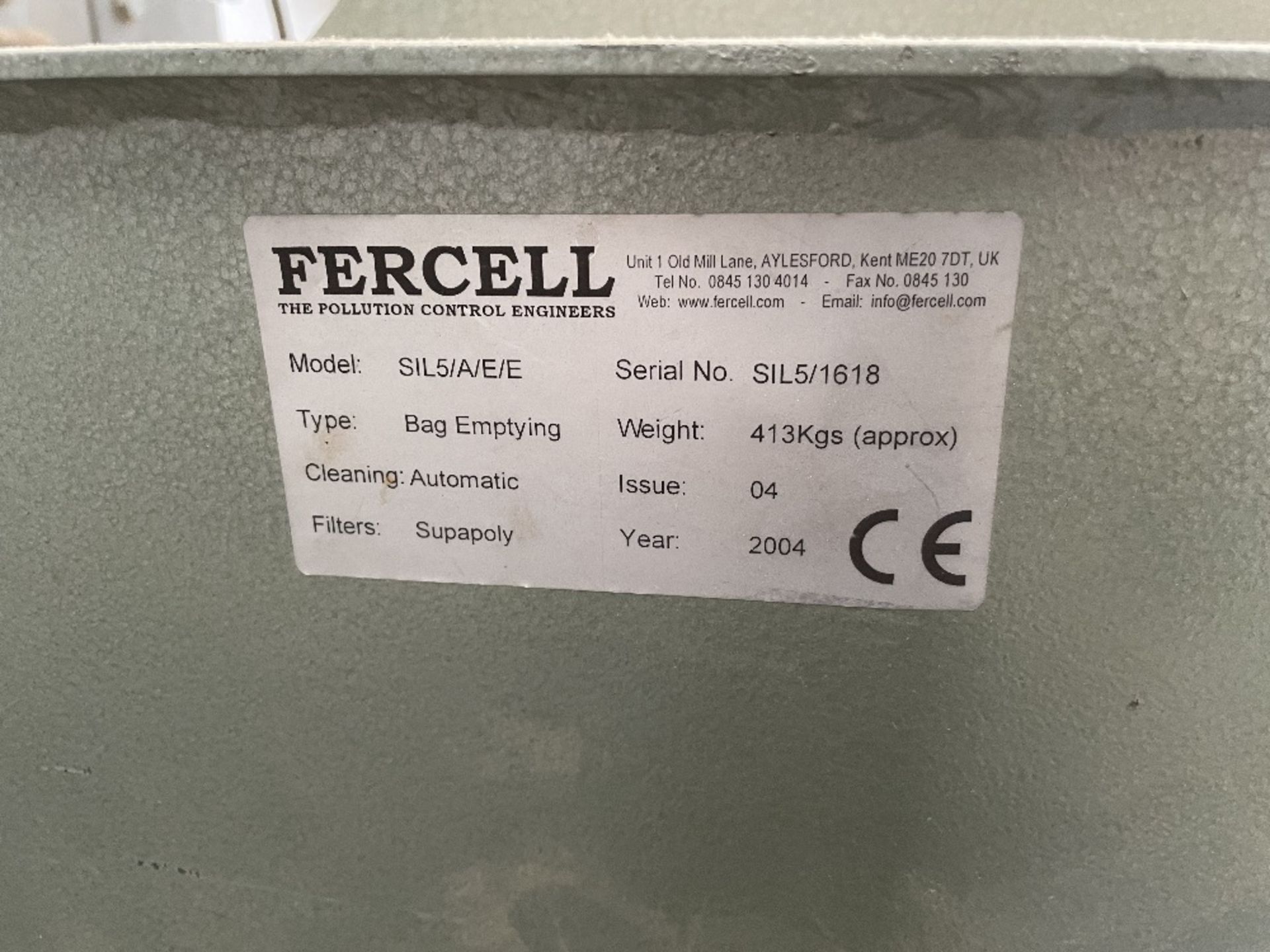 Fercell 5 Section Dust Extraction Unit | YOM: 2004 - Image 2 of 4