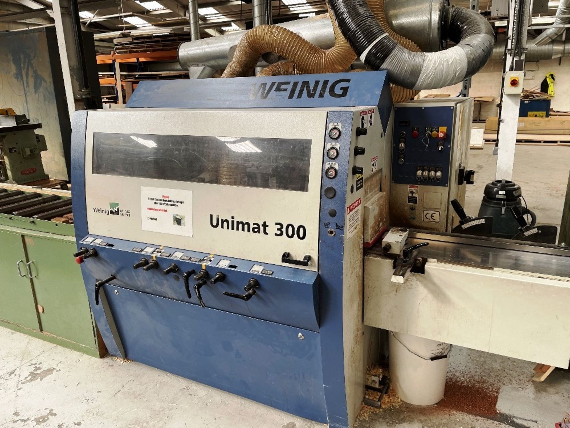 Weinig Unimat 300 5 Head Moulder w/ Outfeed Roller Conveyor & Tooling - Image 3 of 14