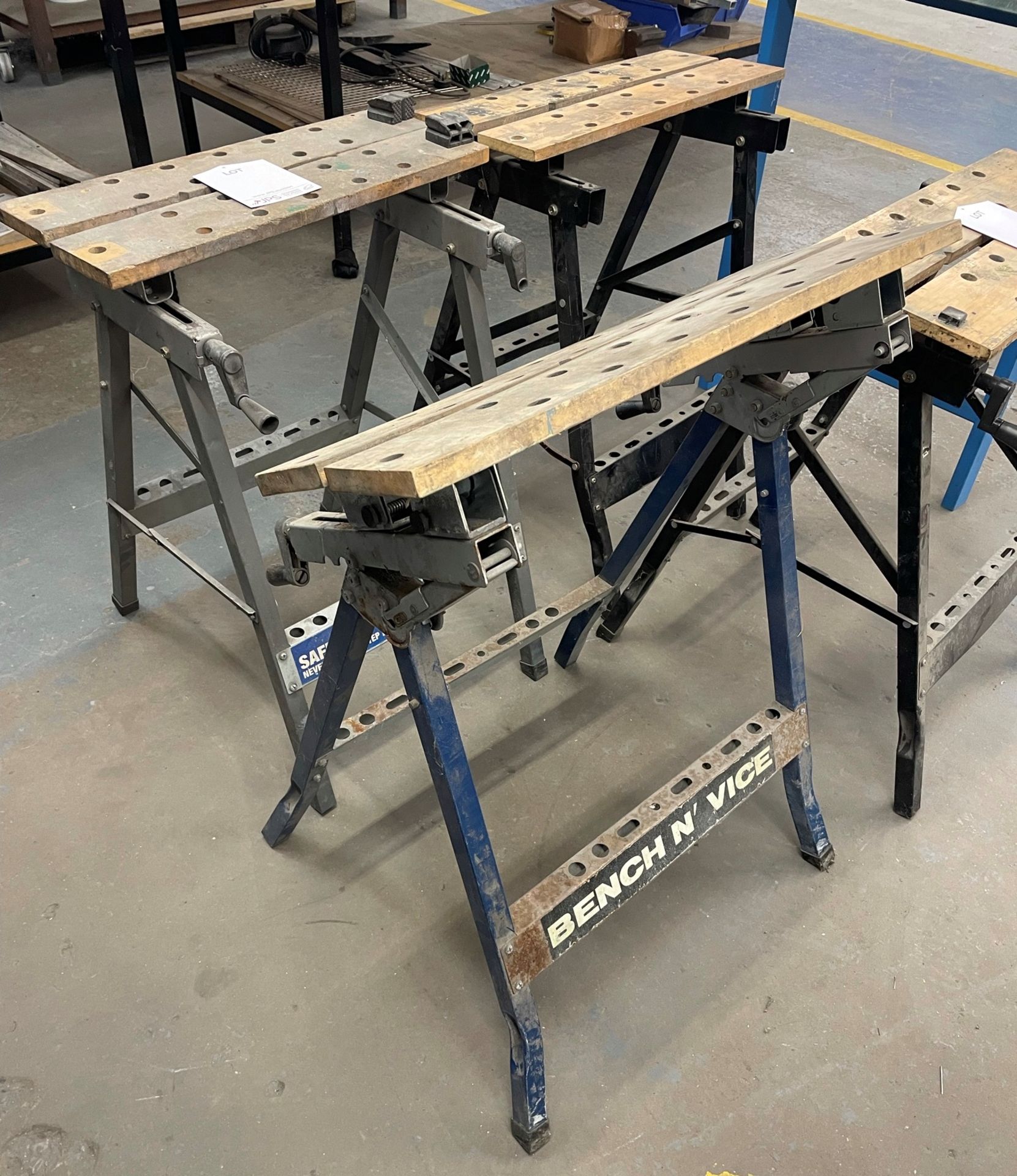 4 x Various Foldable Workbenches