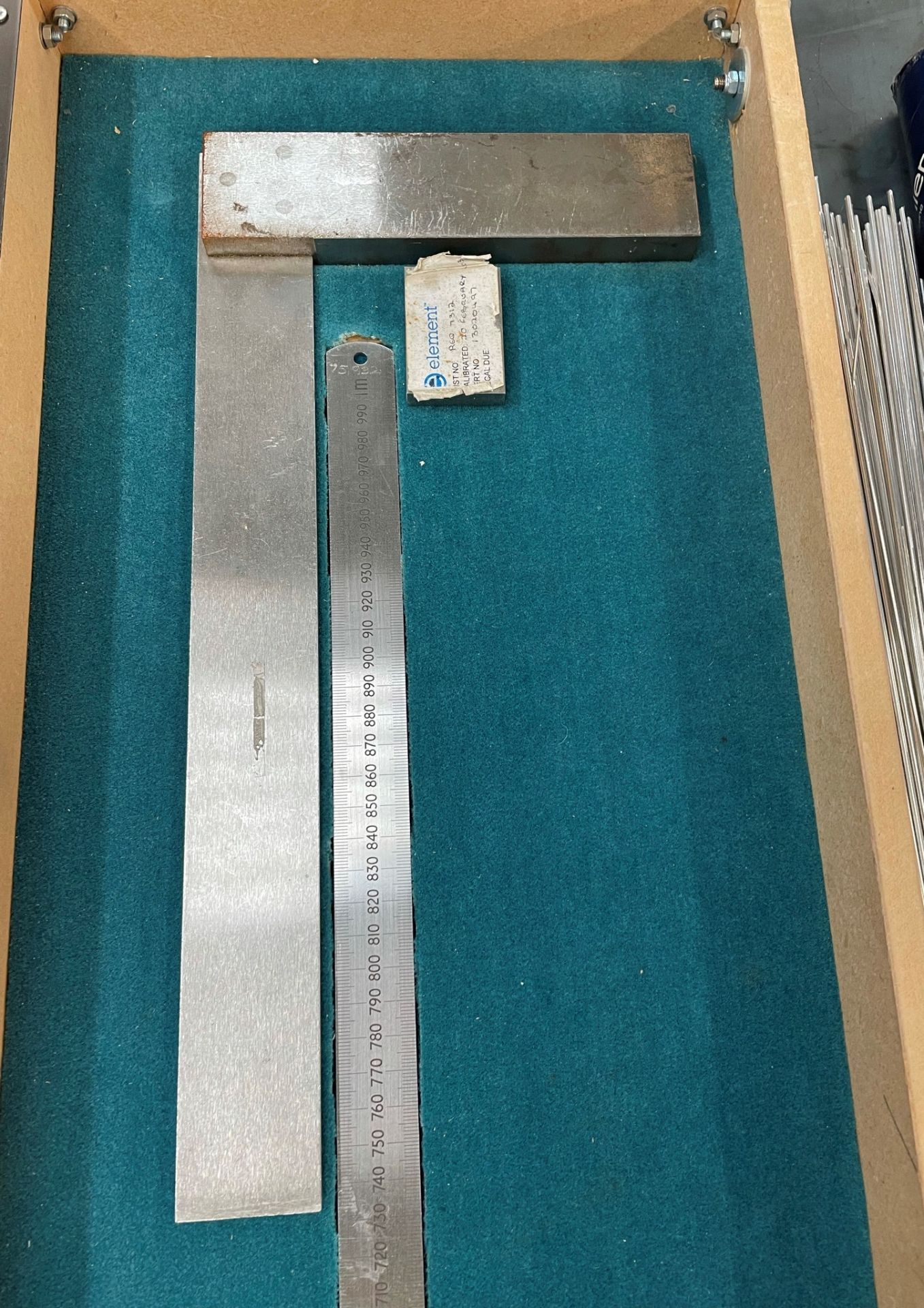 Metal Set Square & 1m Ruler Set w/ Case - Image 3 of 5