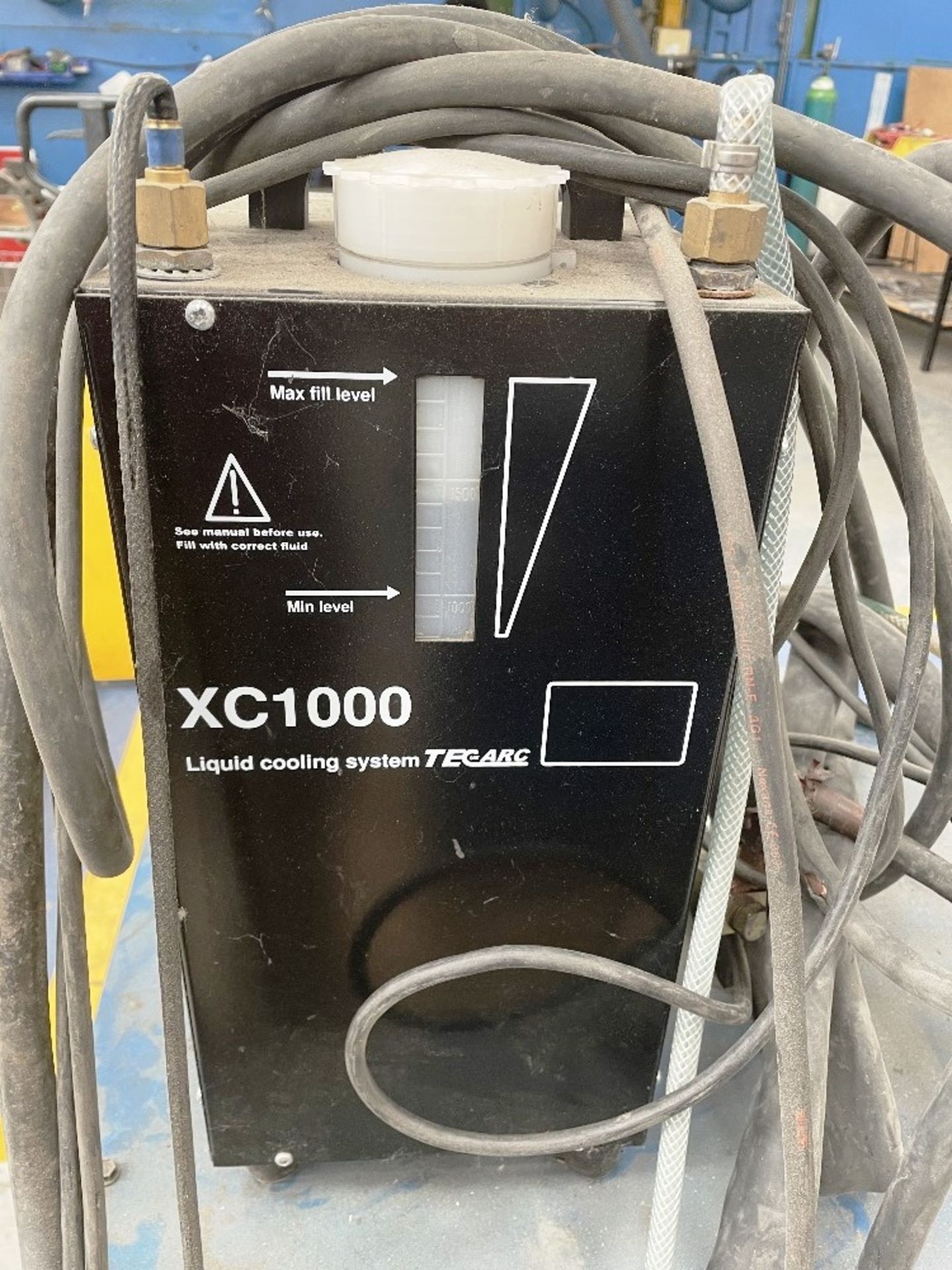 Miller Syncrowave 250 Tig Welder w/ TecArc XC1000 Water Cooler & Foot Pedal - Image 4 of 5