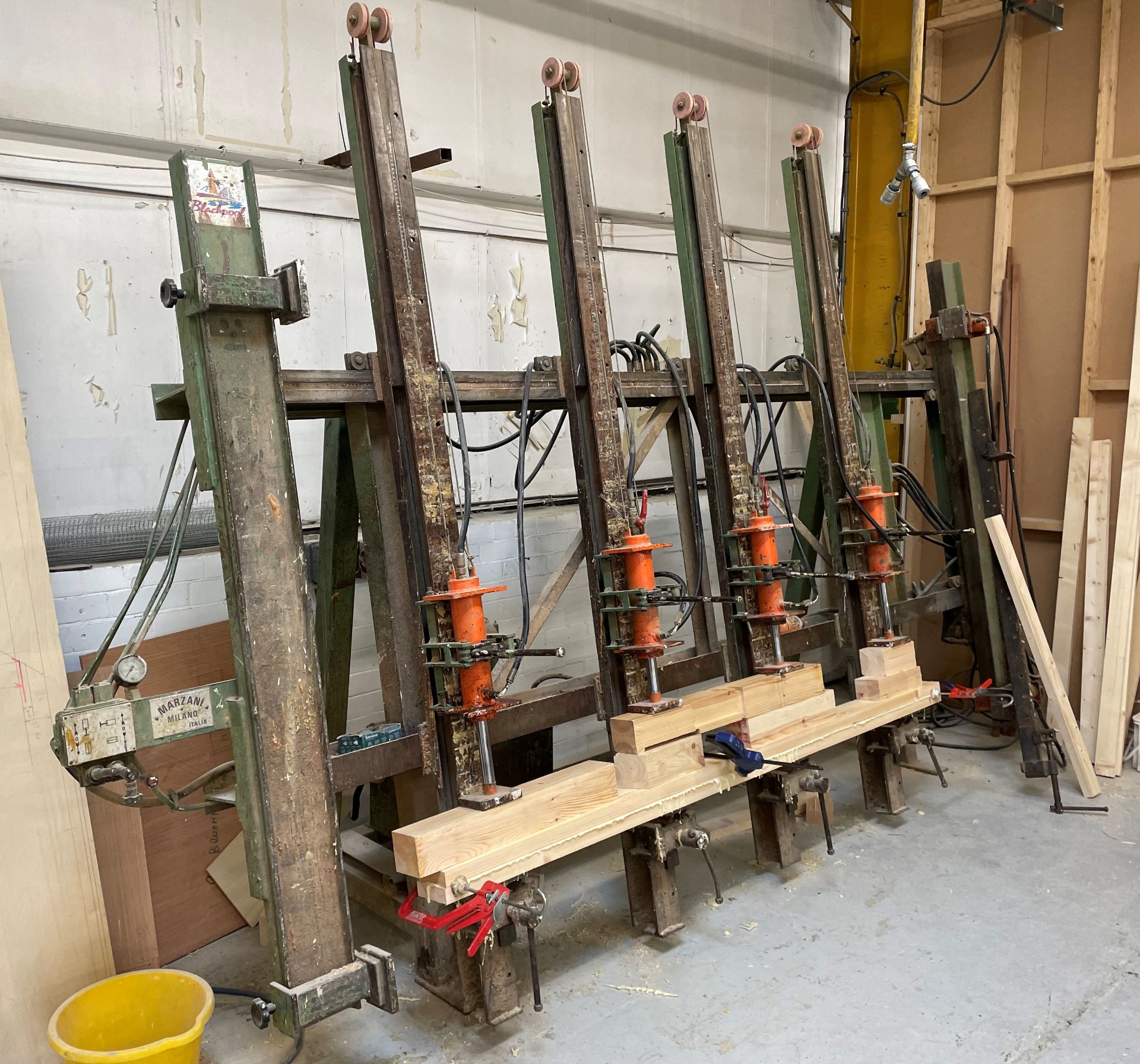 Marzani 4 Head Pnuematic Frame Press