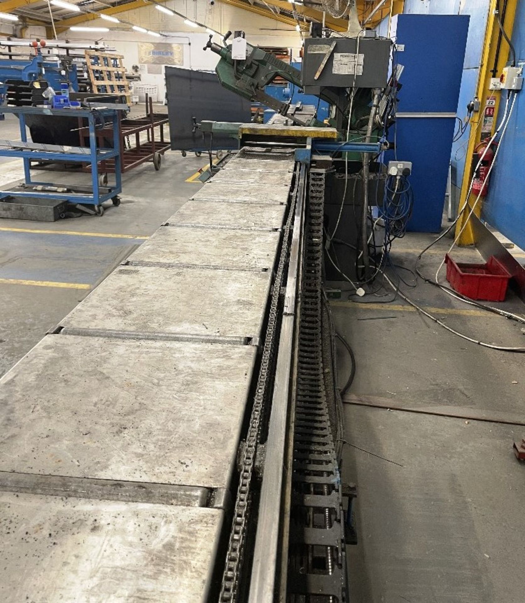 Pedrazzoli Brown SC 300 Horizontal Bandsaw w/ 4m Powered Conveyor - Image 12 of 12