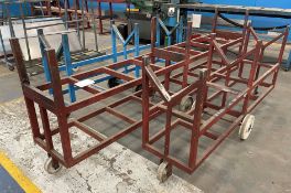 3 x Mobile Counter Balance Material Handling Trolleys