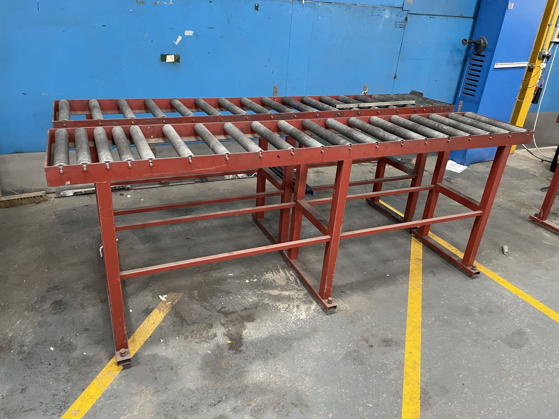 2 x Roller Gravity Conveyors | 250cm Length