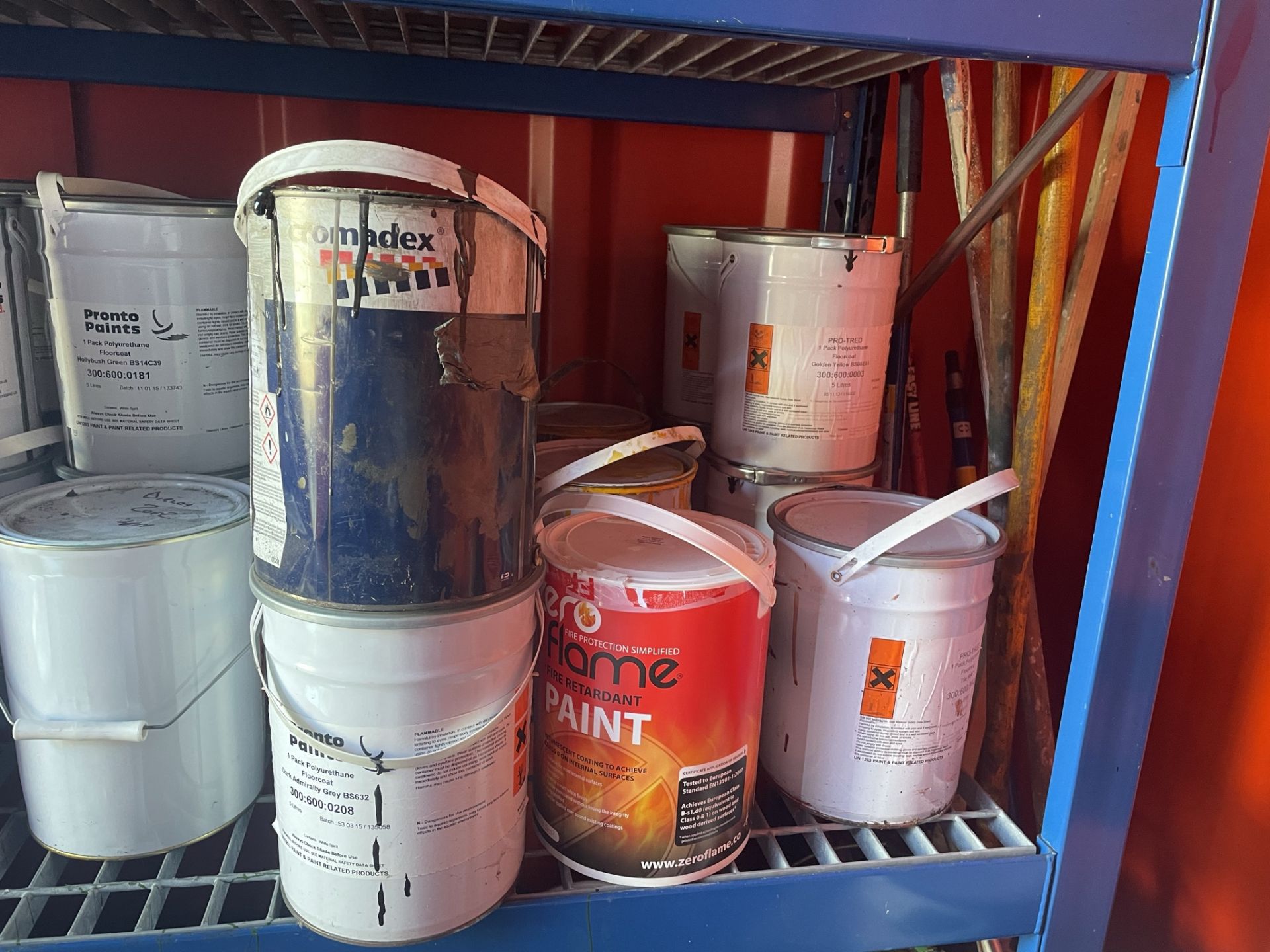 Metal Paint Storage Container w/ Contents - Image 18 of 23