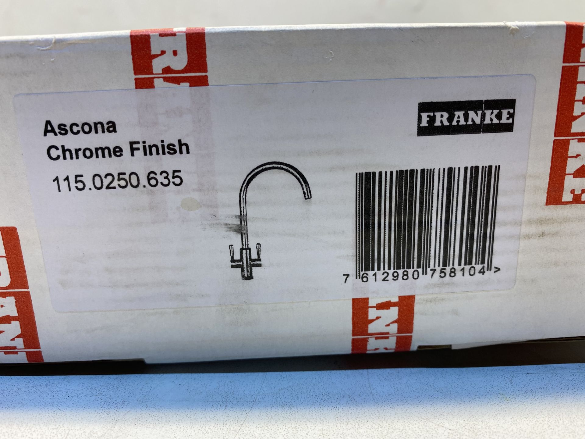 2 x Franke Ascona Chrome effect Kitchen Tap - Image 2 of 2