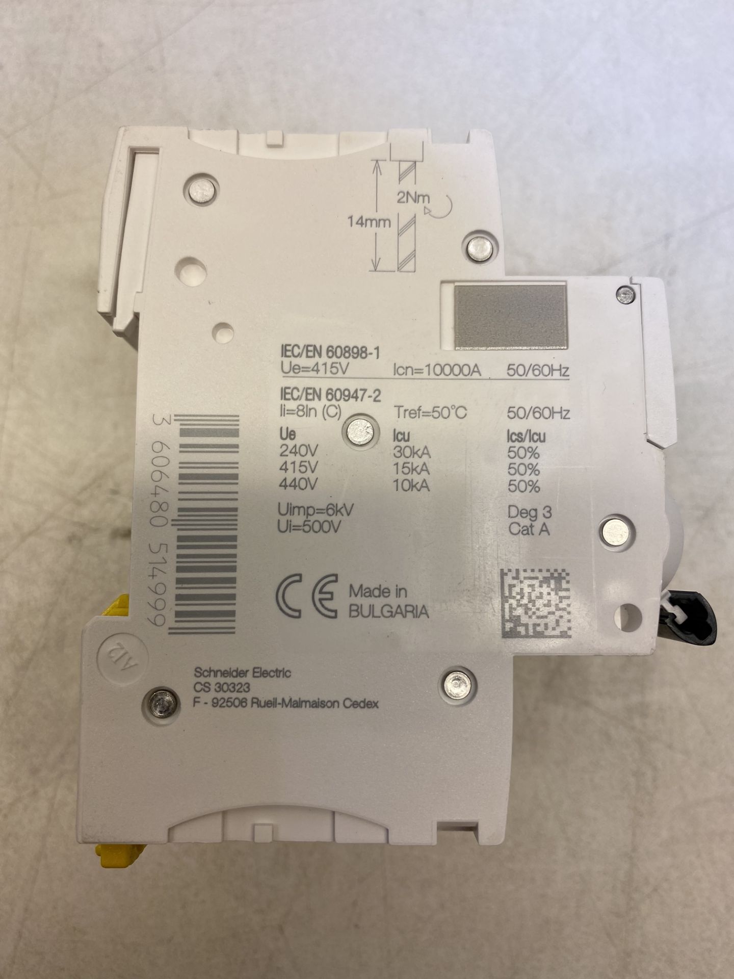 4 x Schneider Electric A9F54325 Acti9 iC60H, 3P, 25A, C Miniature Circuit Breaker - Image 2 of 5