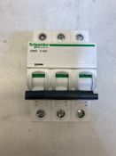 4 x Schneider Electric A9F54325 Acti9 iC60H, 3P, 25A, C Miniature Circuit Breaker