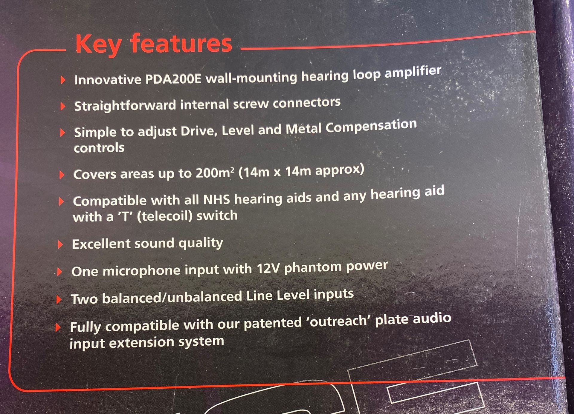 PDA200E 200m2 Hearing Loop Amplifier - Image 2 of 2