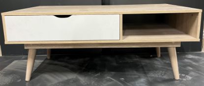 Light Wood Tv Cabinet W/ 1 Drawer