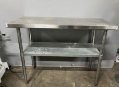 Stainless Steel Prep Table W/ Under Shelf