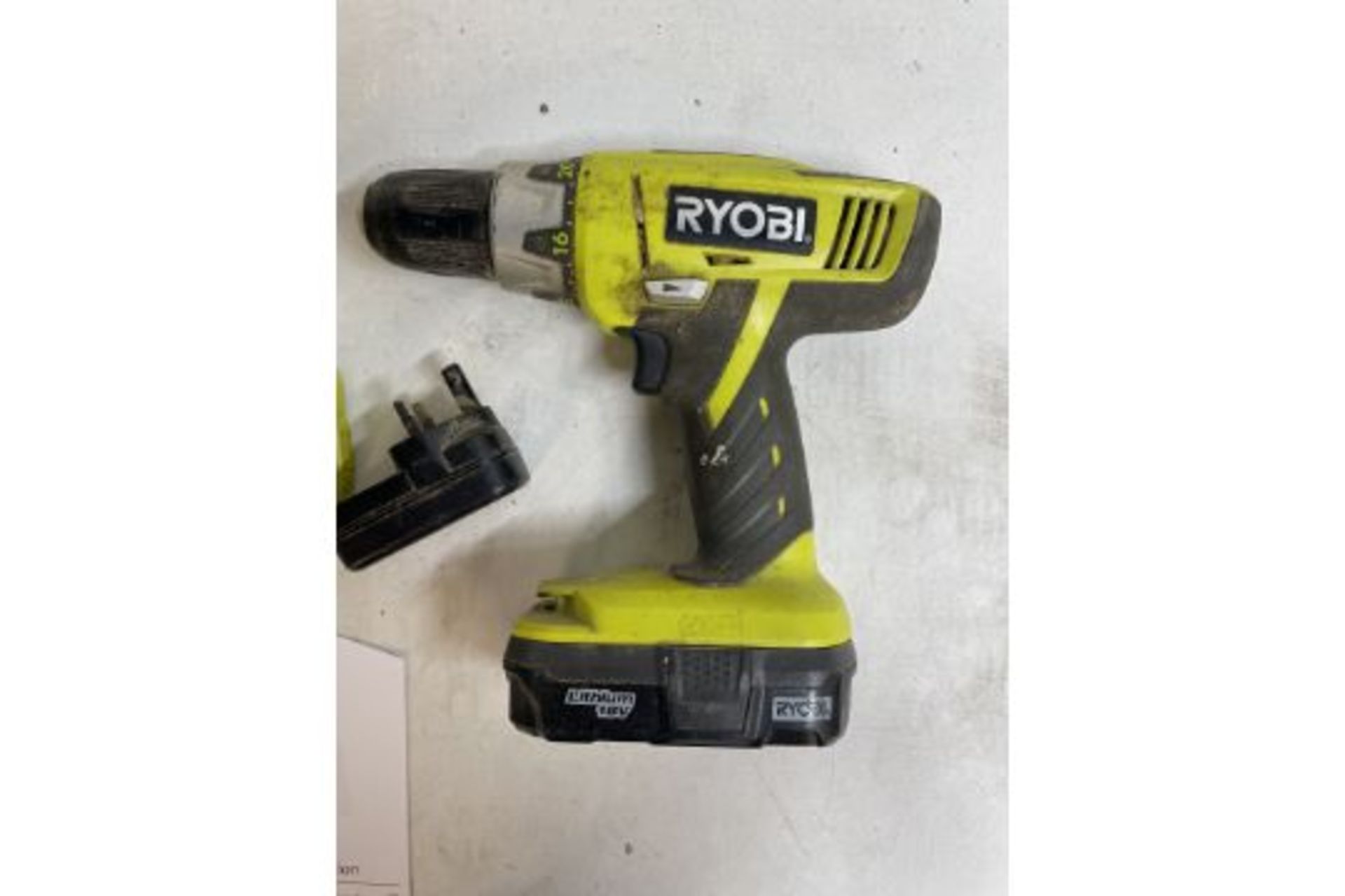 2 x Ryobi CDC1802 Hammer Drills w/ Charger - Image 3 of 4