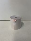 140 x Rolls Of White/Pink Receipt Rolls