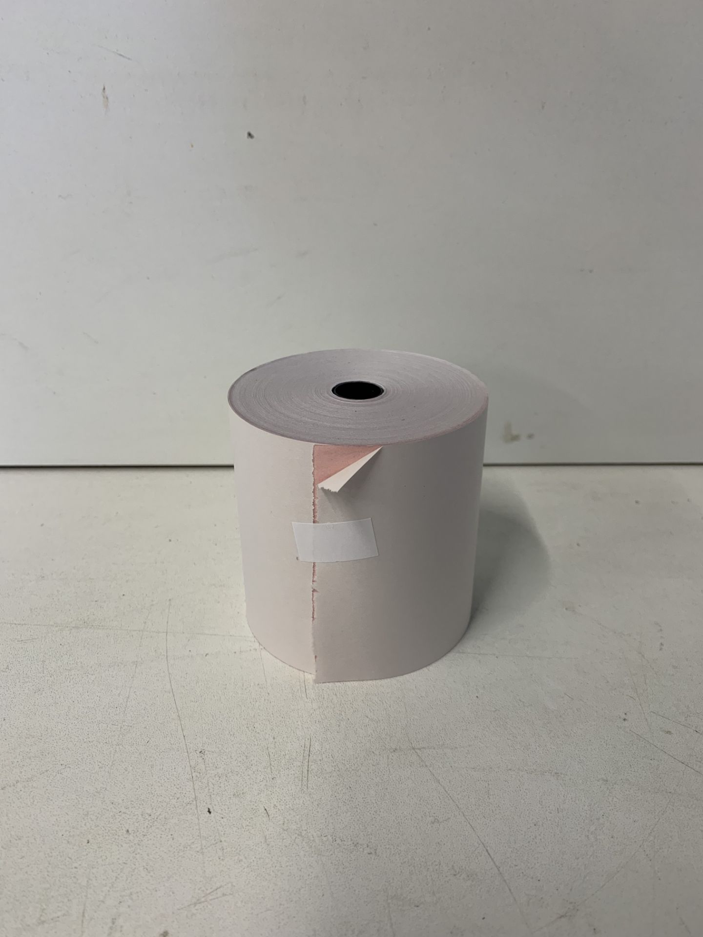 140 x Rolls Of White/Pink Receipt Rolls