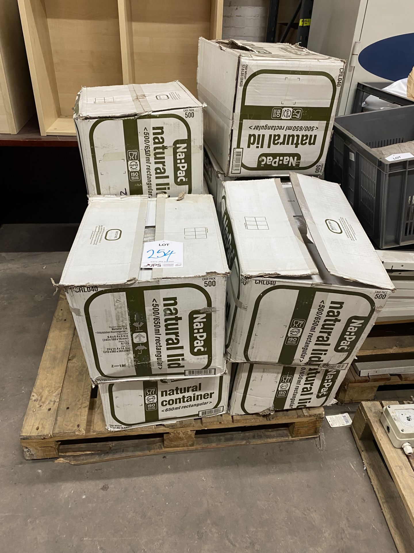 5000 x Napac 500/600ml Rectangular Lids | Palletised