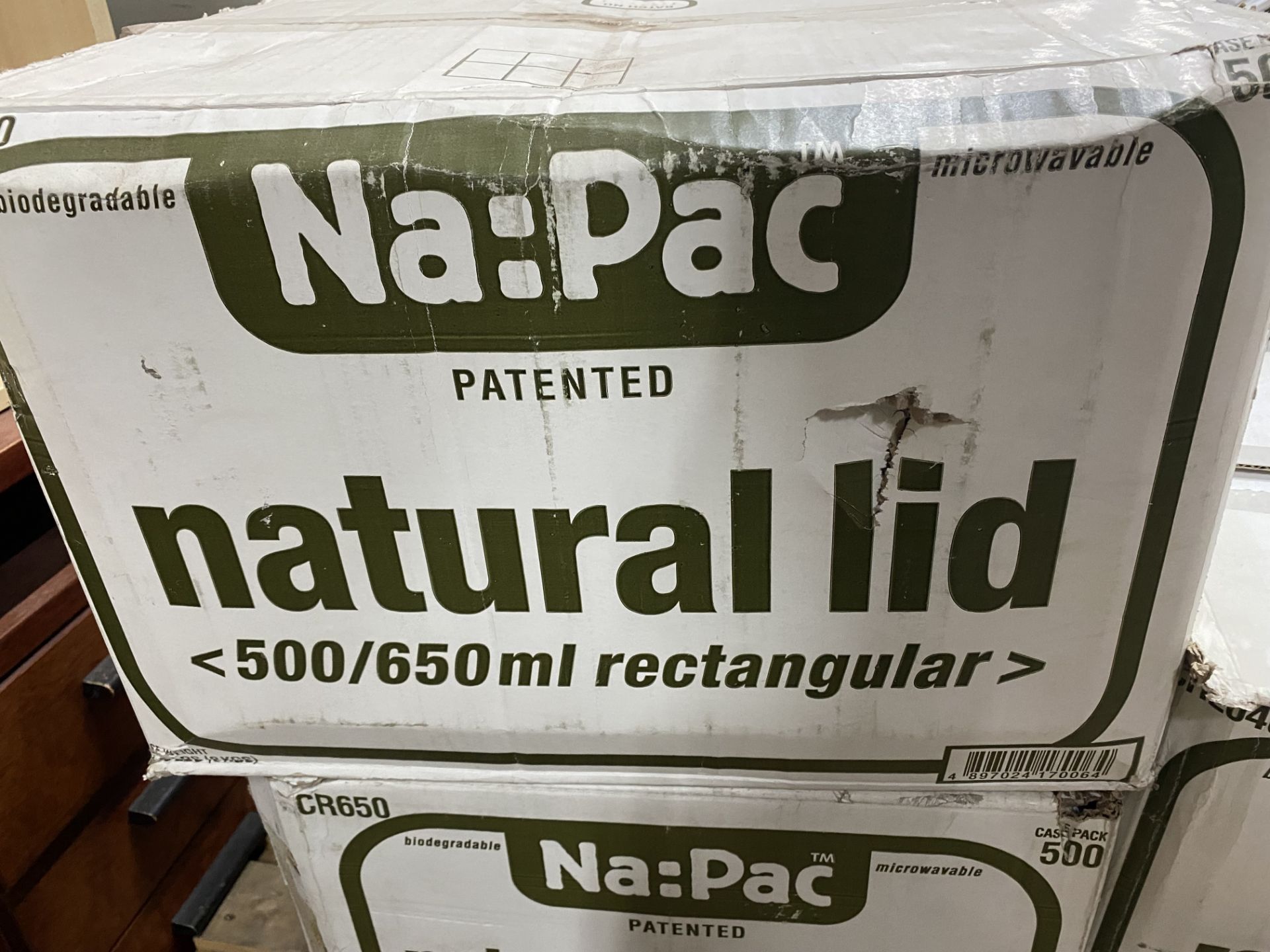 5000 x Napac 500/600ml Rectangular Lids | Palletised - Image 2 of 5