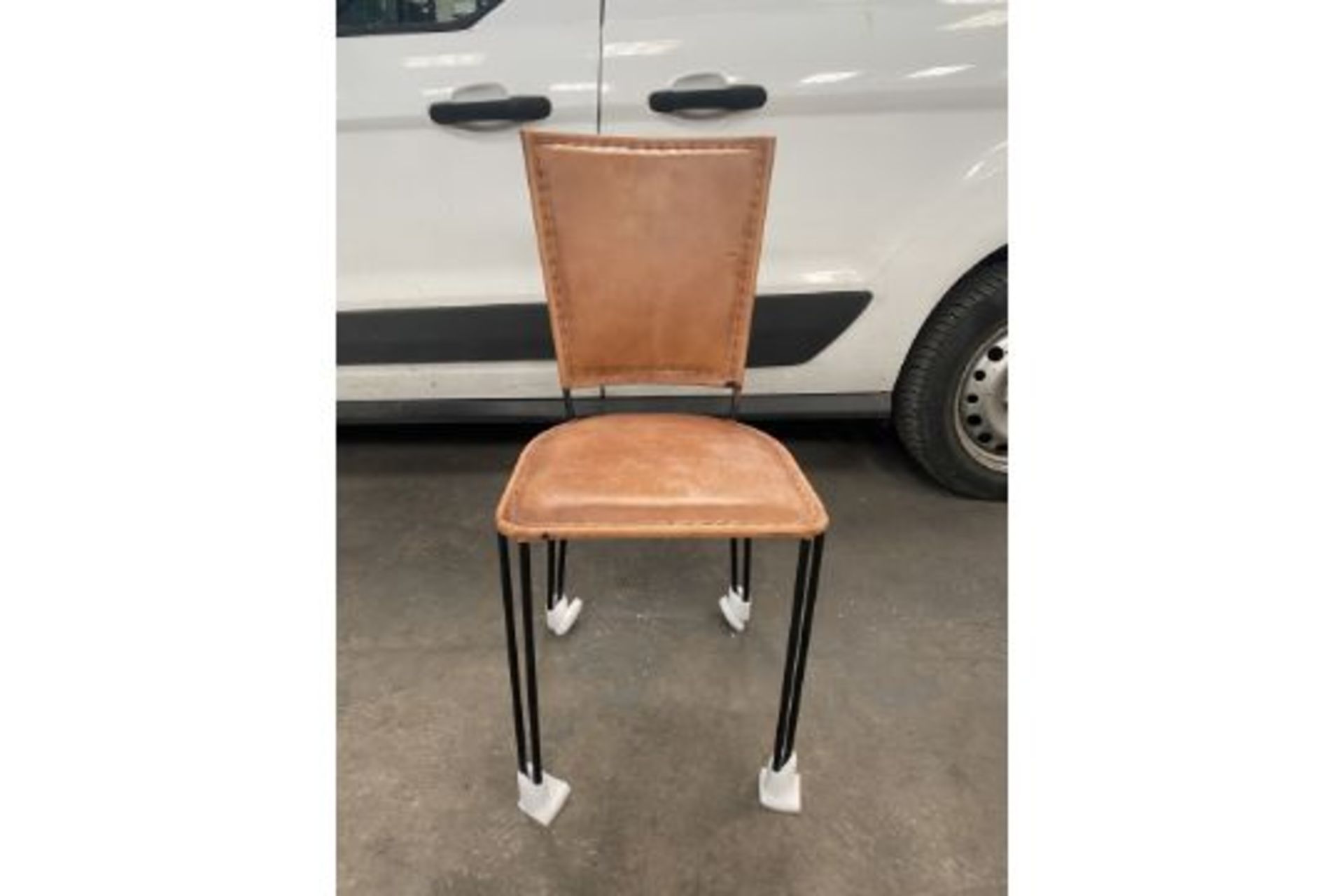 4 x Iron Leather Chairs | 2099