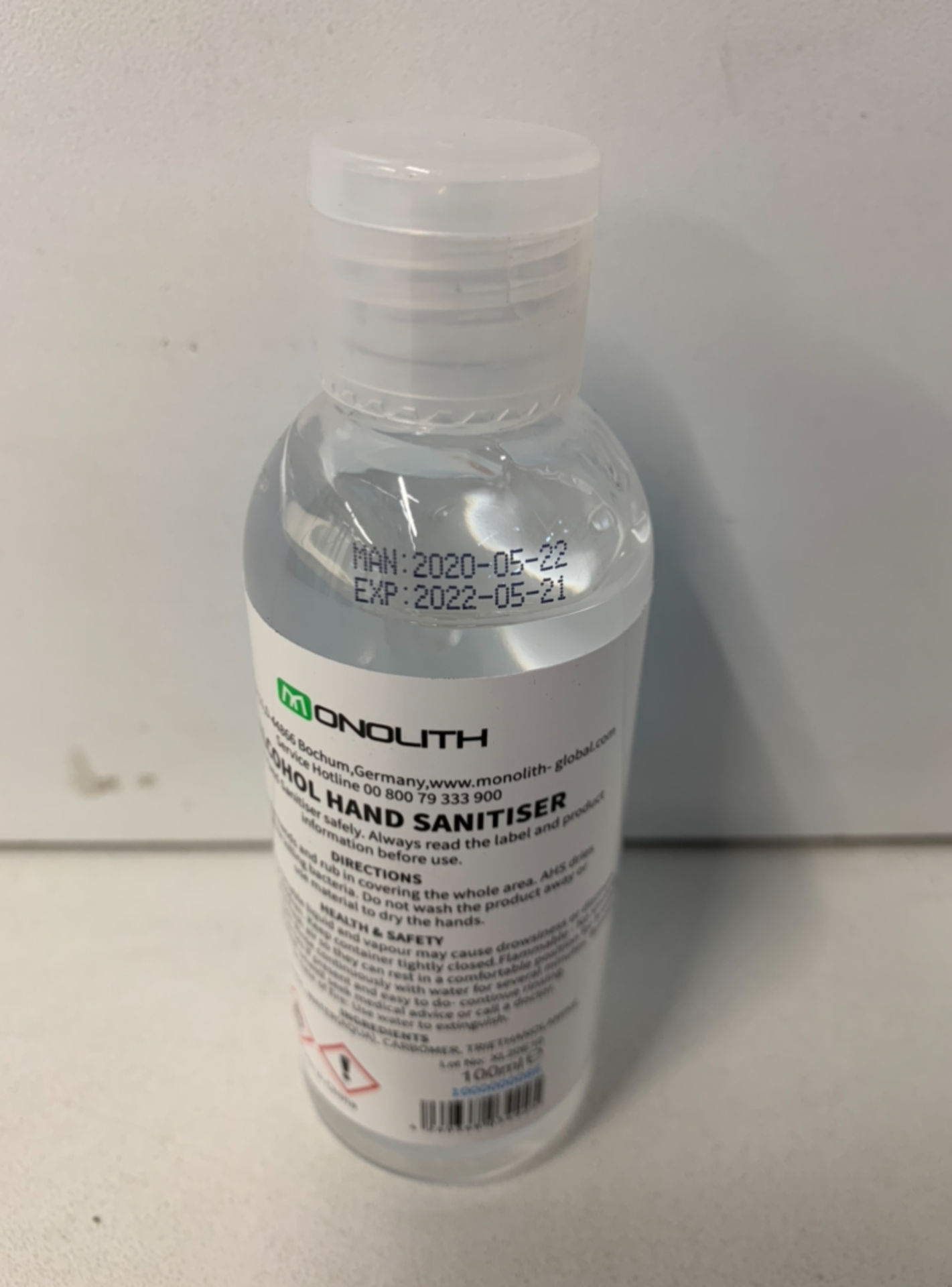 144 x 100ML Bottles Of Monolith Hand Sanitiser - Image 2 of 2