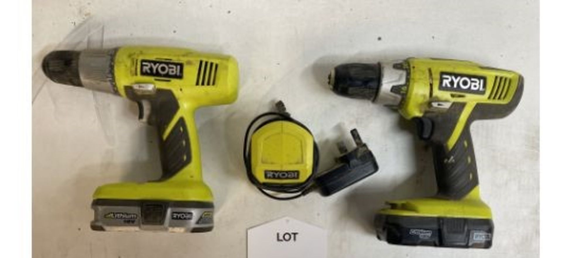 2 x Ryobi CDC1802 Hammer Drills w/ Charger - Image 2 of 4