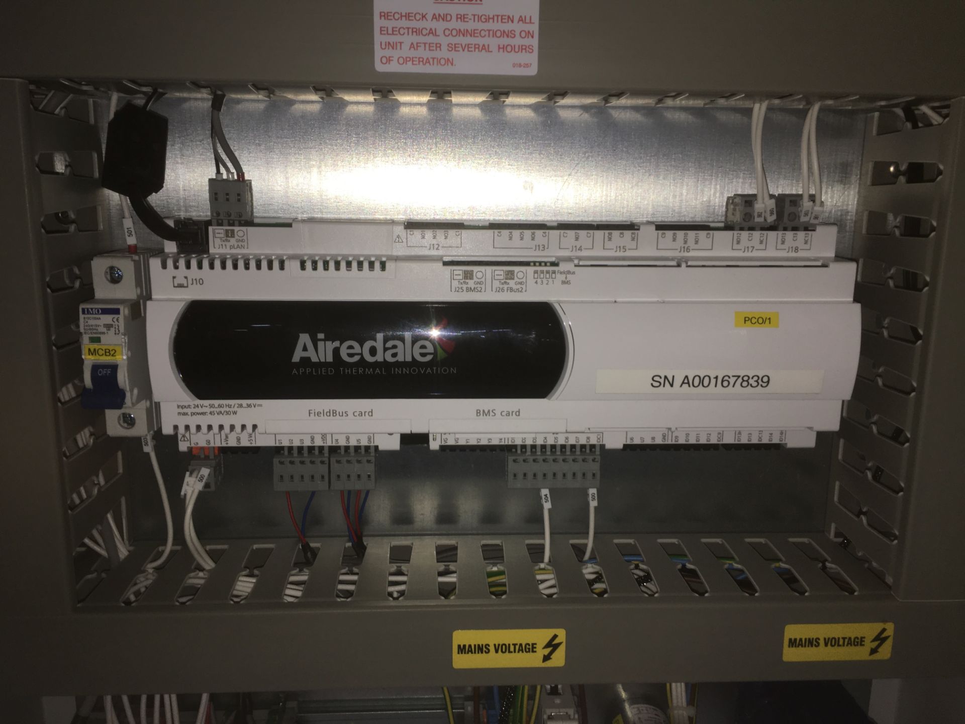 Schneider Electric A-868 Control Panel Enclosure W/ Airedale Sequence Panel - Image 4 of 7