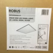 4 x Robus Space 30W LED Panel Light, Silver | 5000k | 60cm x 60cm