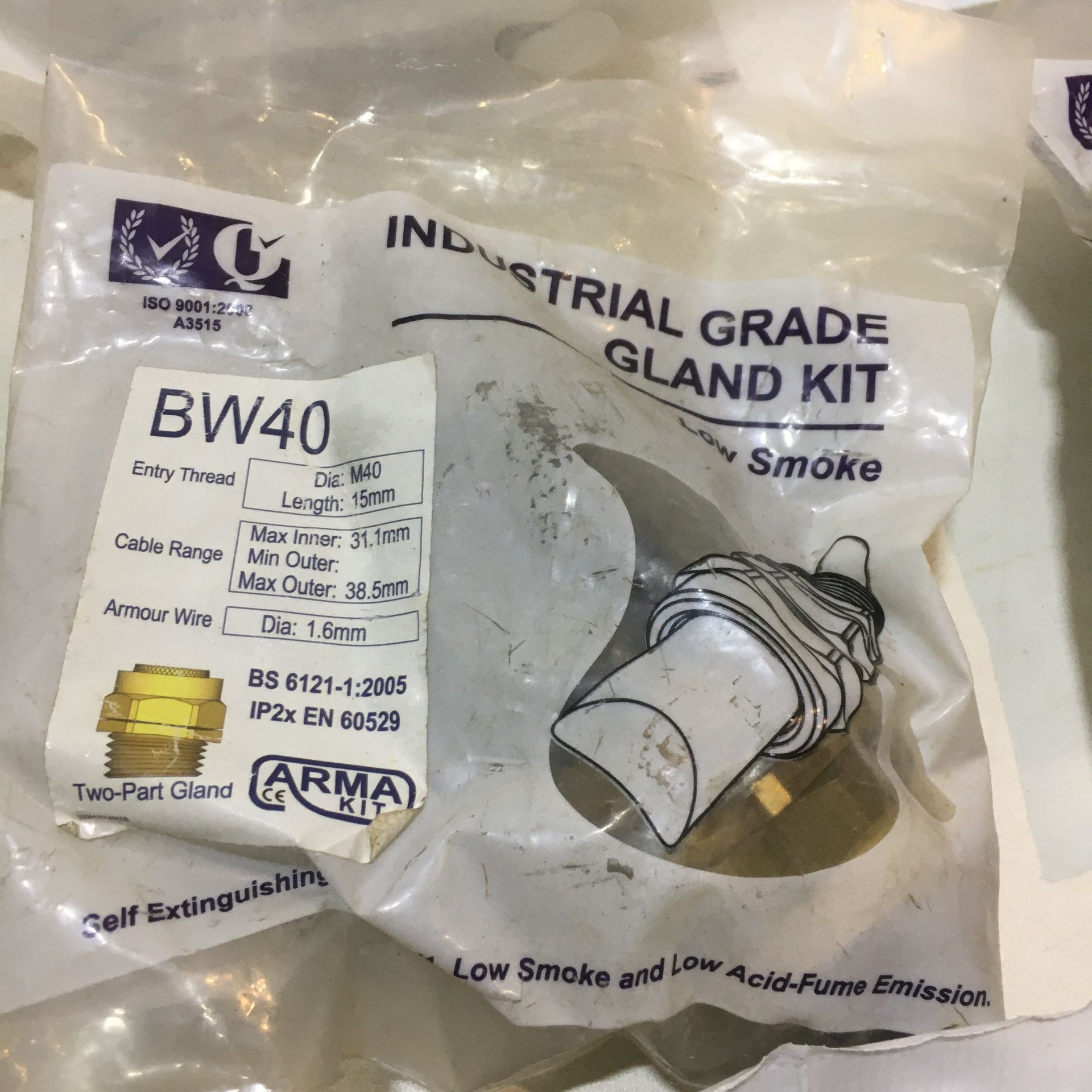 16 x Various Industrial Gland Kits | Plastic & Brass - Image 2 of 5