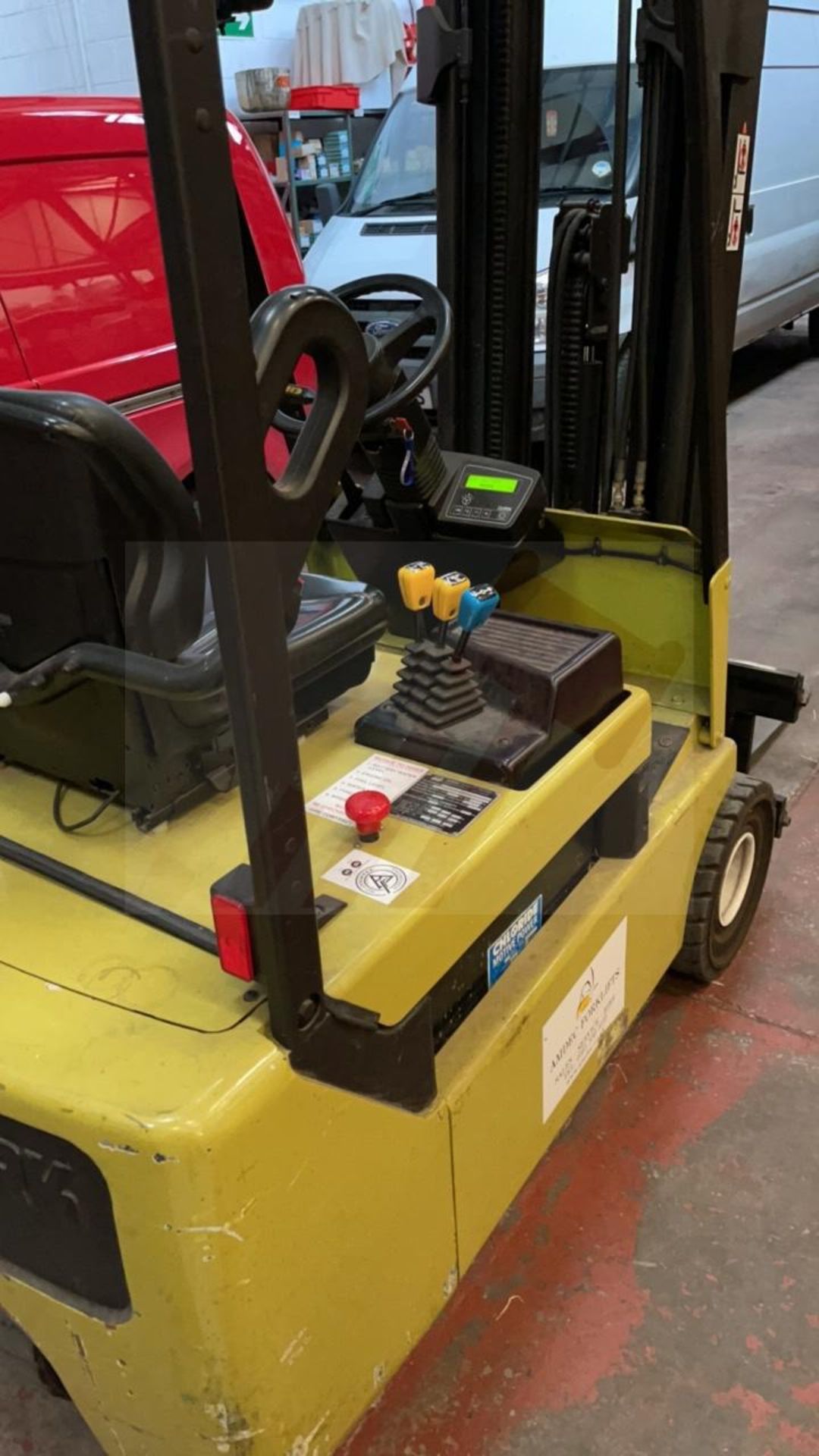 Clarke CTM16 1600 kg Electric fork lift truck with side shift, 3ph charger - Image 3 of 13