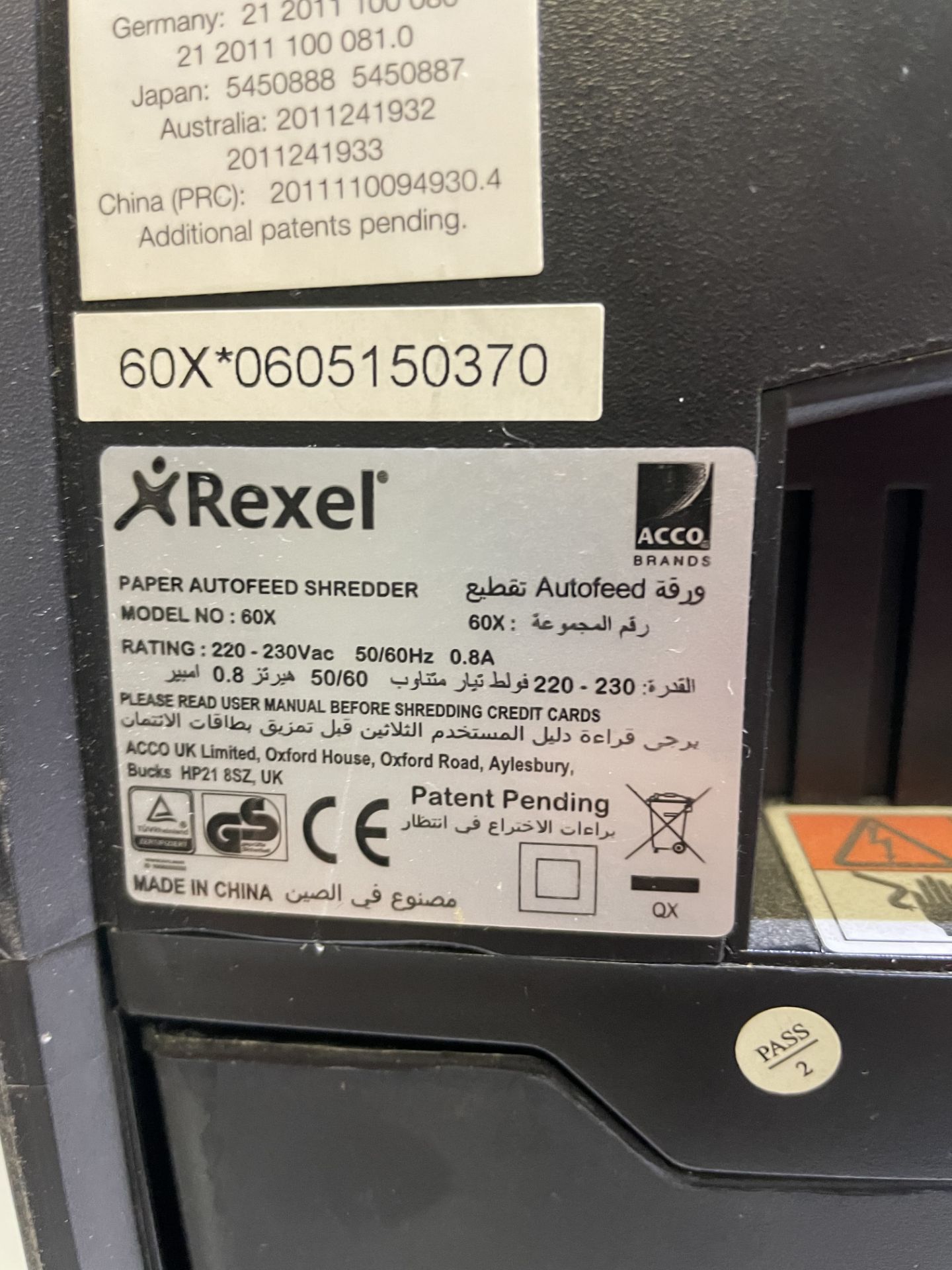 2 x Rexel Shredders - Image 4 of 4