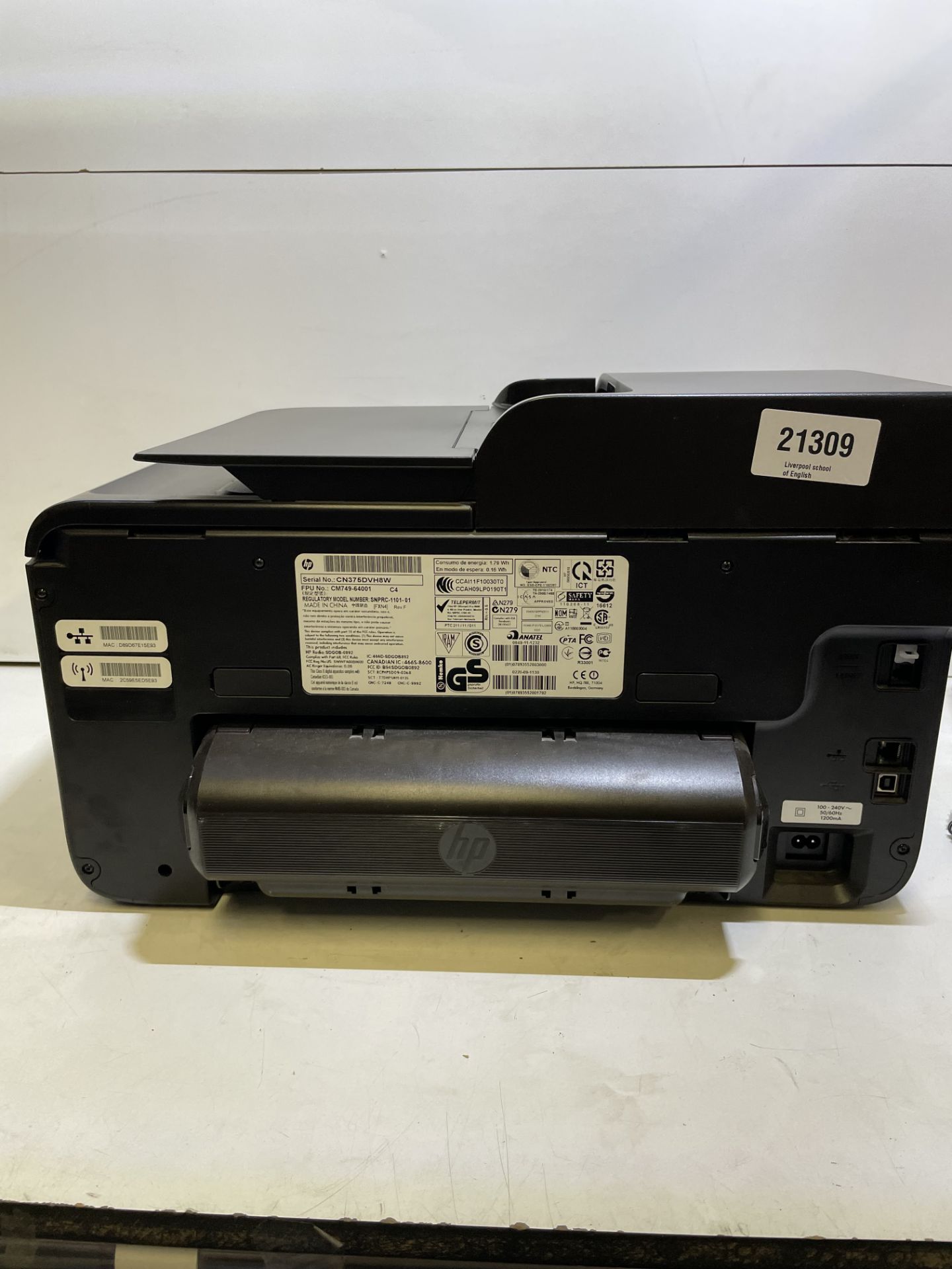 HP Printer | Office Jet Pro 8600 Plus - Image 4 of 5