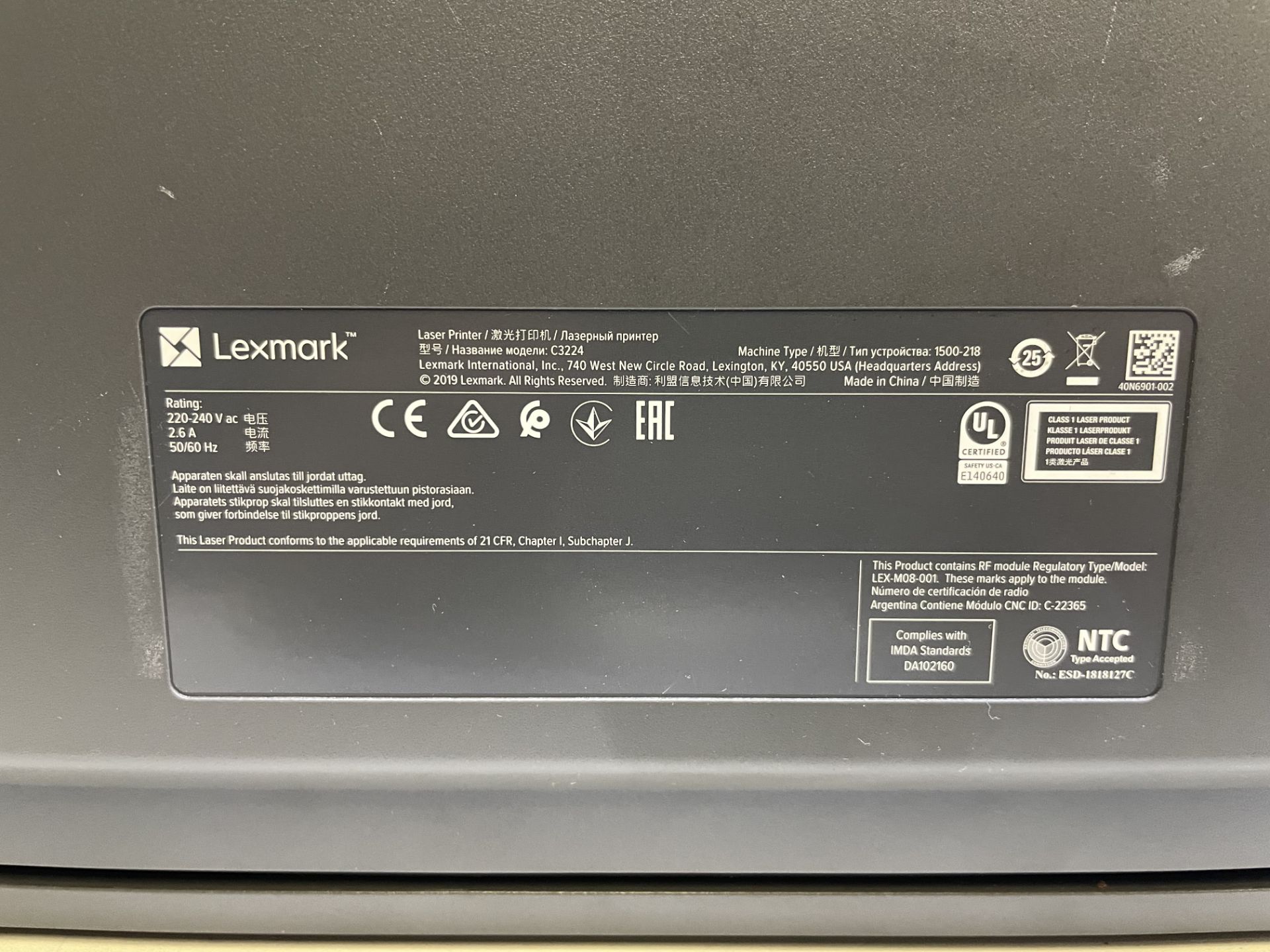 Lexmark C3224dw Colour Laser Printer - Image 5 of 5