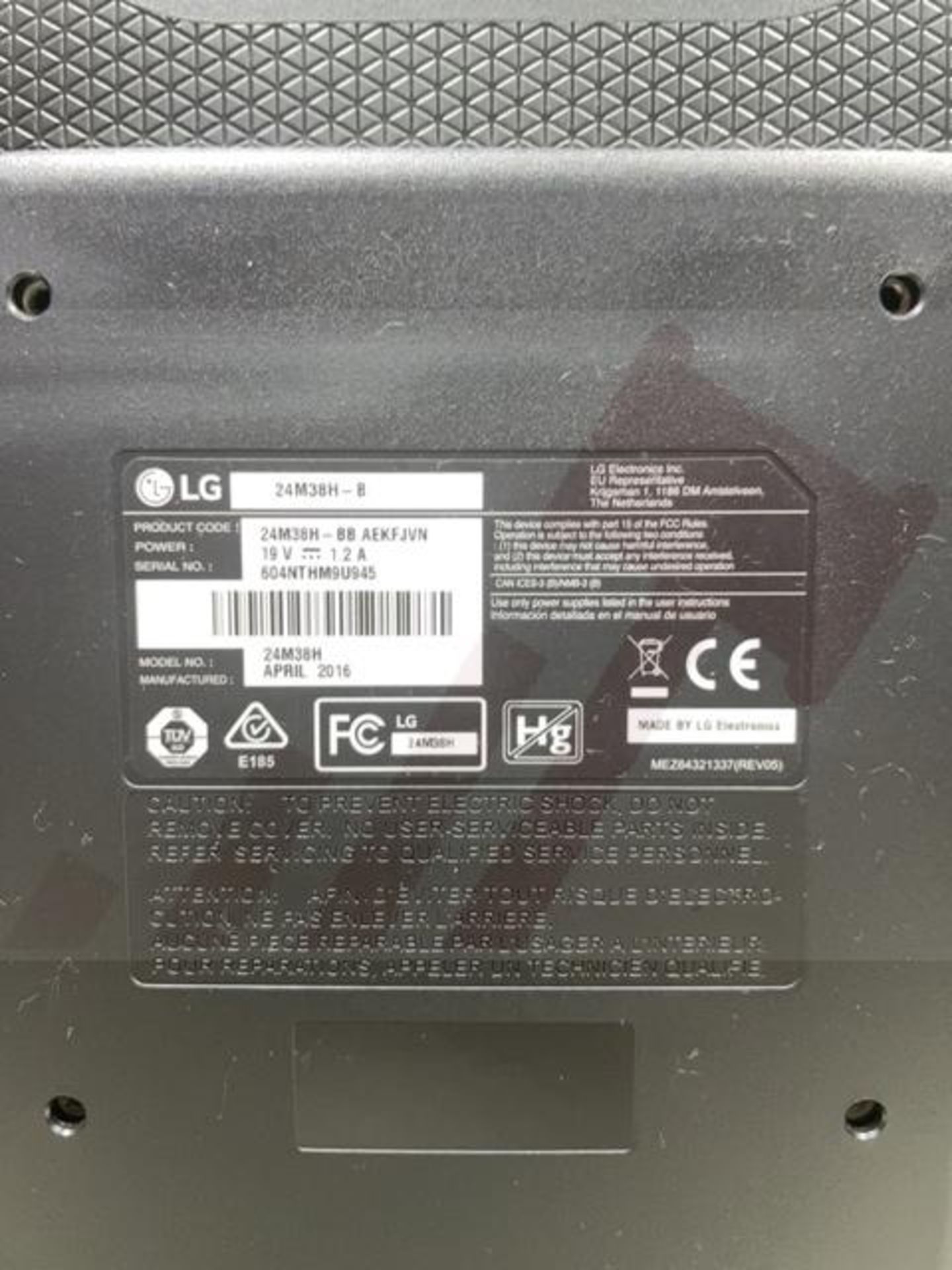 2 X LG Monitors | 24M38H-B - Image 3 of 4