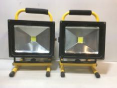 2 x T-Sun LED Flood Lights | TS-F4430 | NO CABLES