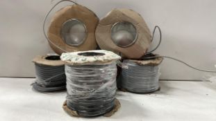 6 x Used Reels Of Electrical Wire