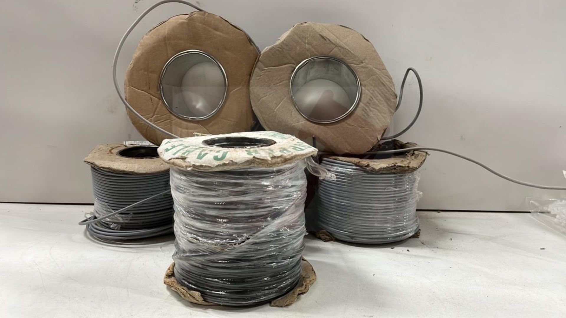 6 x Used Reels Of Electrical Wire