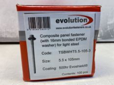 13 x Boxes of Various Evolution Composite Panel fasteners