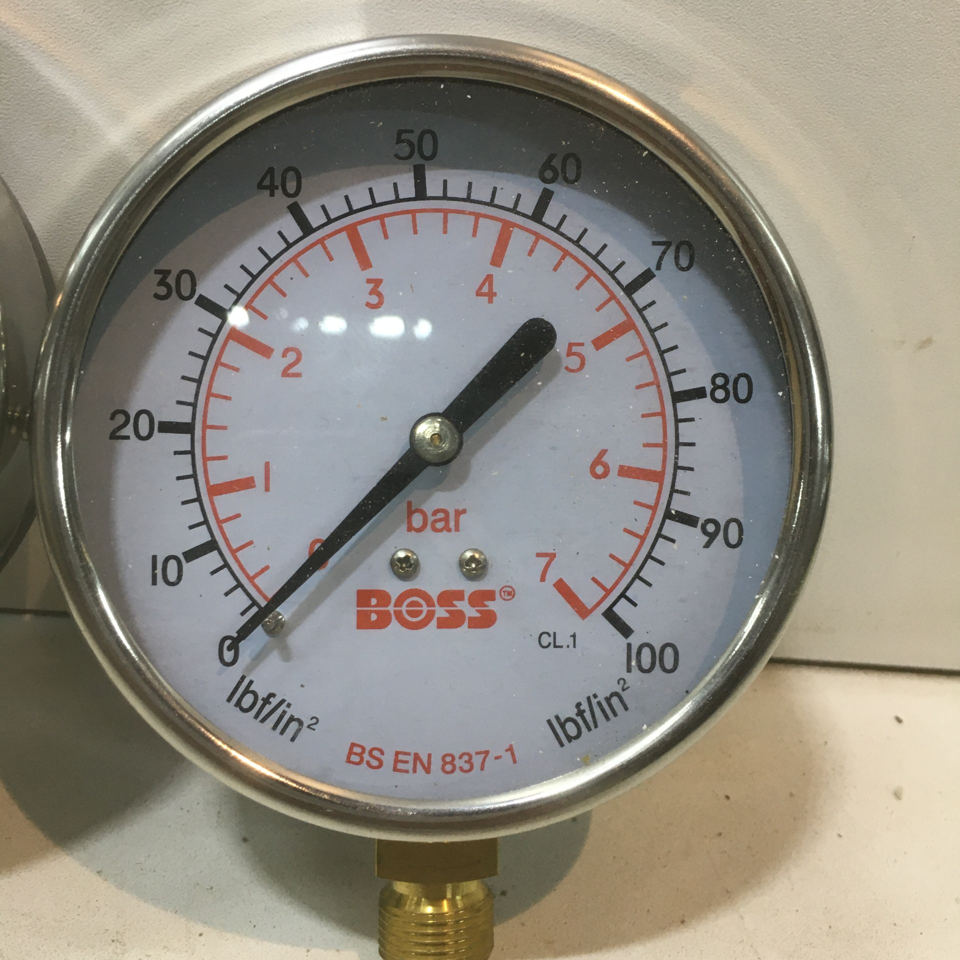 2 x Boss BS EN 837-1 Pressure Gauges - Image 2 of 3