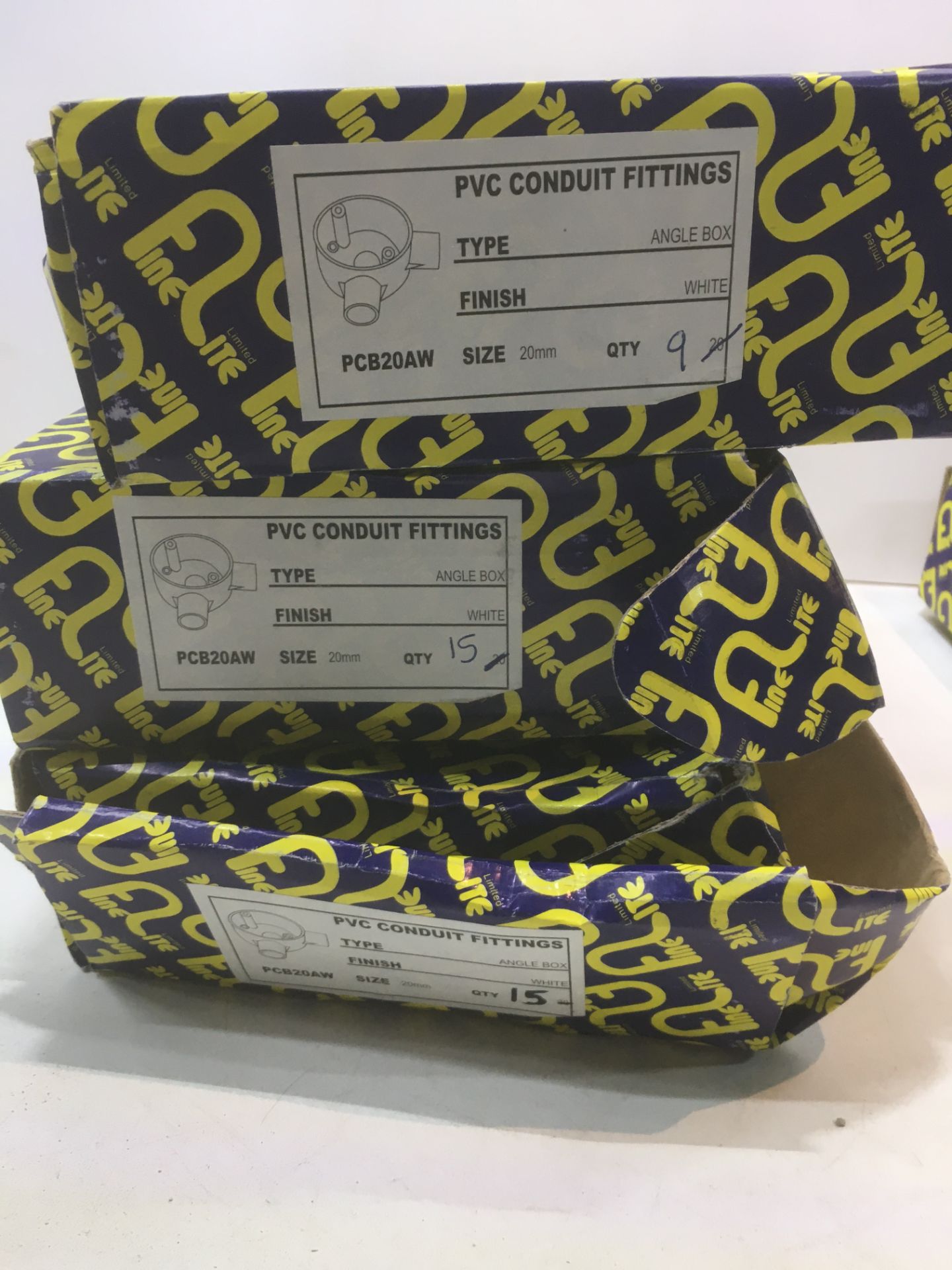7 x Packs of PVC Conduit Fittings As Per Description - Image 7 of 9
