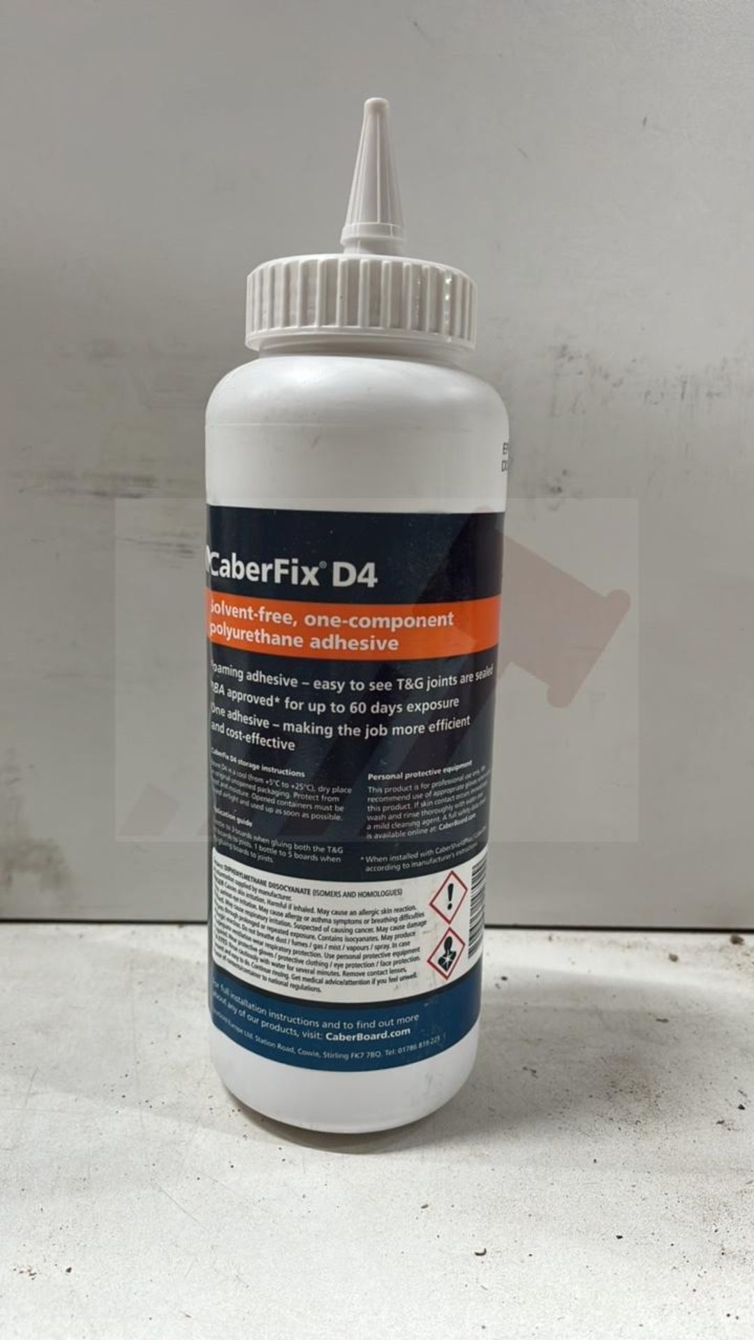 11 x CaberFix D4 BBA Approved Sealing And Bonding Adhesive Bottles | 1KG Each - Image 2 of 3